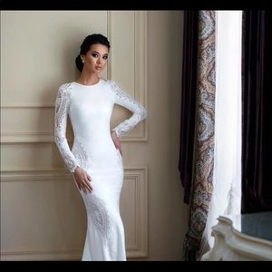 Gorgeous tailored lavender evening dress